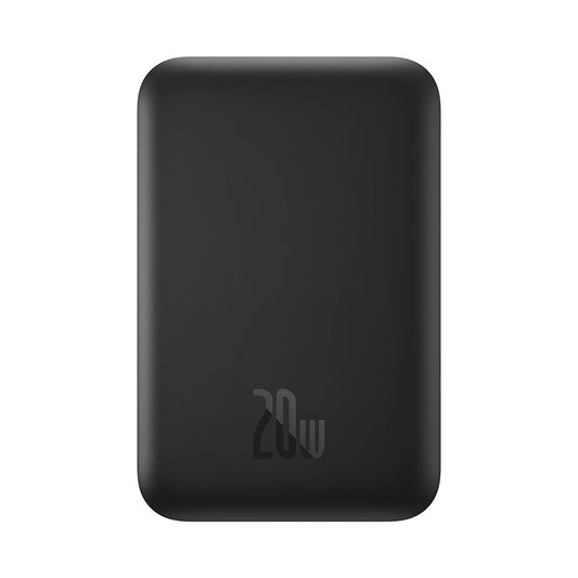 Baseus Mini Air Wireless External Battery, 6000mAh, 20W, PD + FQI, 1 x QI - 1 x USB-C, Black P10059002113-00