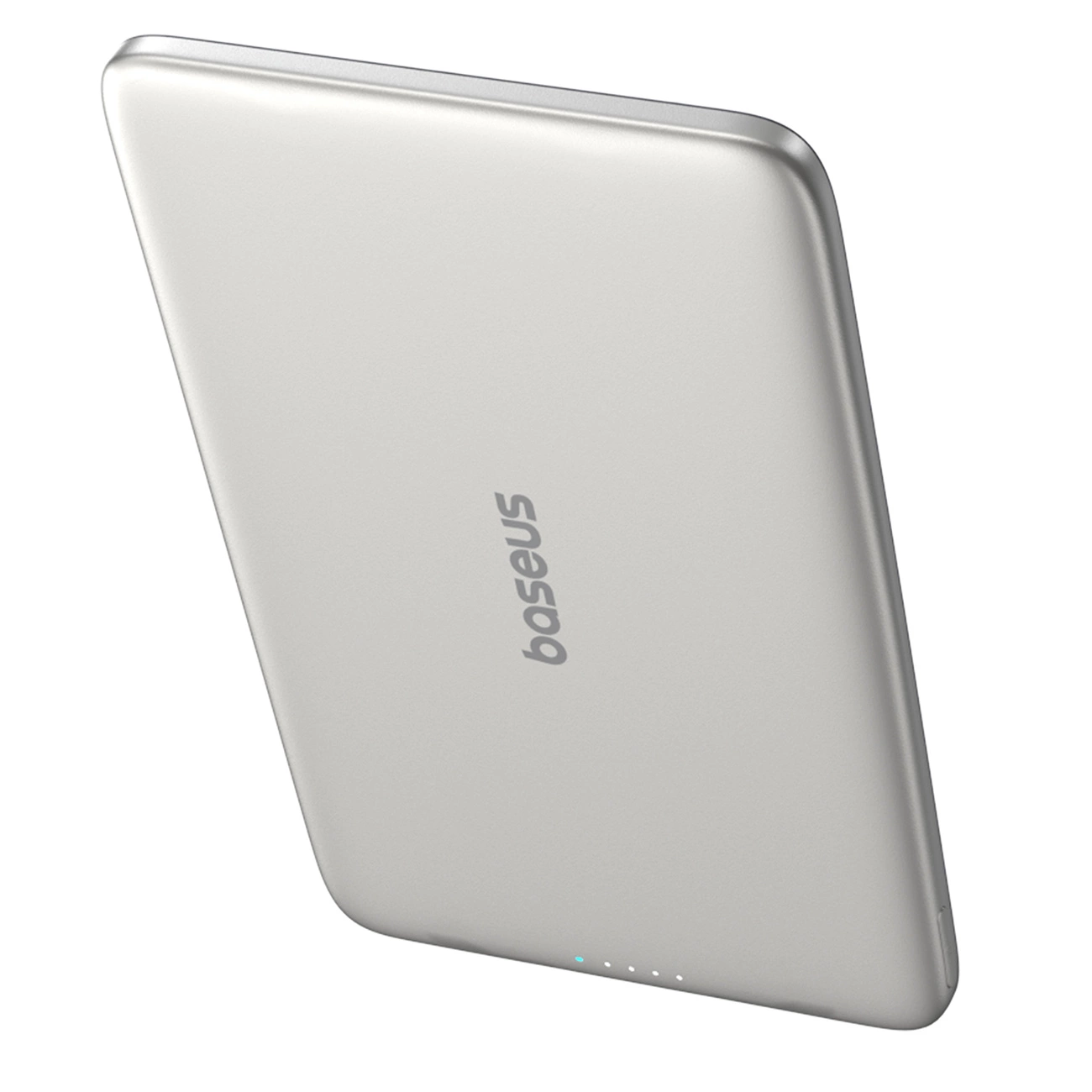 Batteria Esterna Wireless Baseus PicoGo AM41, 5000mAh, 20W, PD + FQI, 1 x QI - 1 x USB-C, Beige