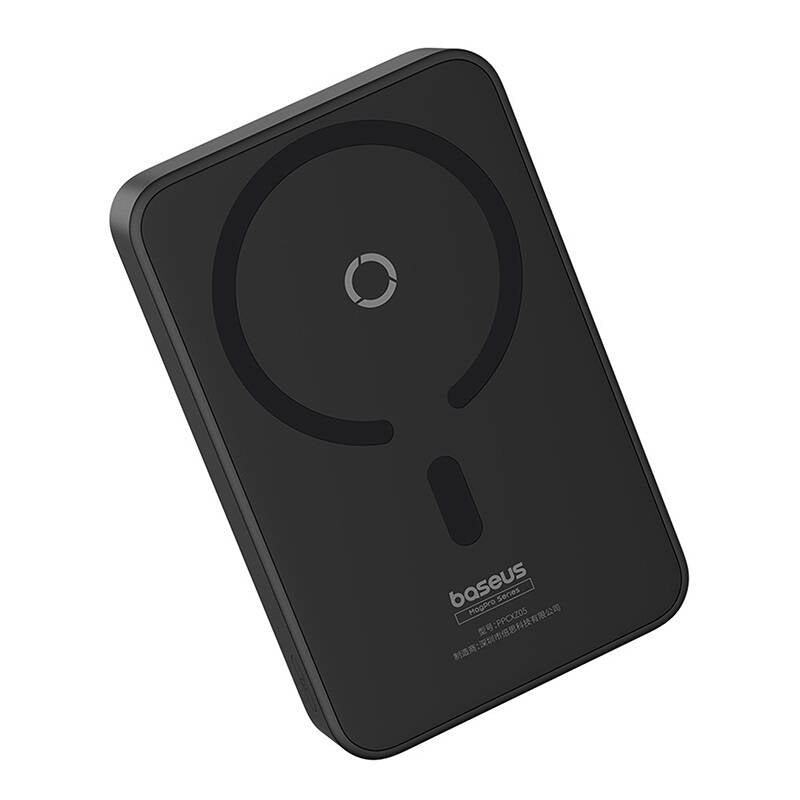 Batteria Esterna Wireless Baseus MagPro PPCXZ05, 5000mAh, 20W, PD + FQI, 1 x QI - 1 x USB-C, Nera P10064101123-00