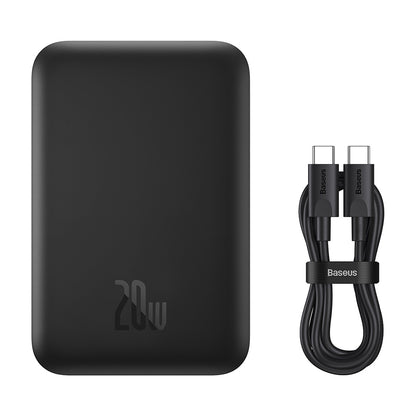 Batteria Esterna Wireless Baseus Mini Air, 6000mAh, 20W, PD + FQI, 1 x QI - 1 x USB-C, Nera P10059002113-00