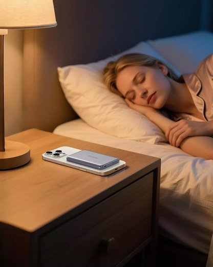 Batteria Esterna Wireless Baseus PicoGo AM41, 10000mAh, 27W, PD + FQI, 1 x QI - 1 x USB-C, Grigio E0027200