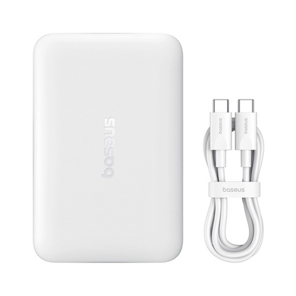 Batteria Esterna Wireless Baseus EnerFill FM11 Ultra-Mini, 10000mAh, 22.5W, PD + FQI, 1 x QI - 1 x USB-C, Bianca P1008210E213-00