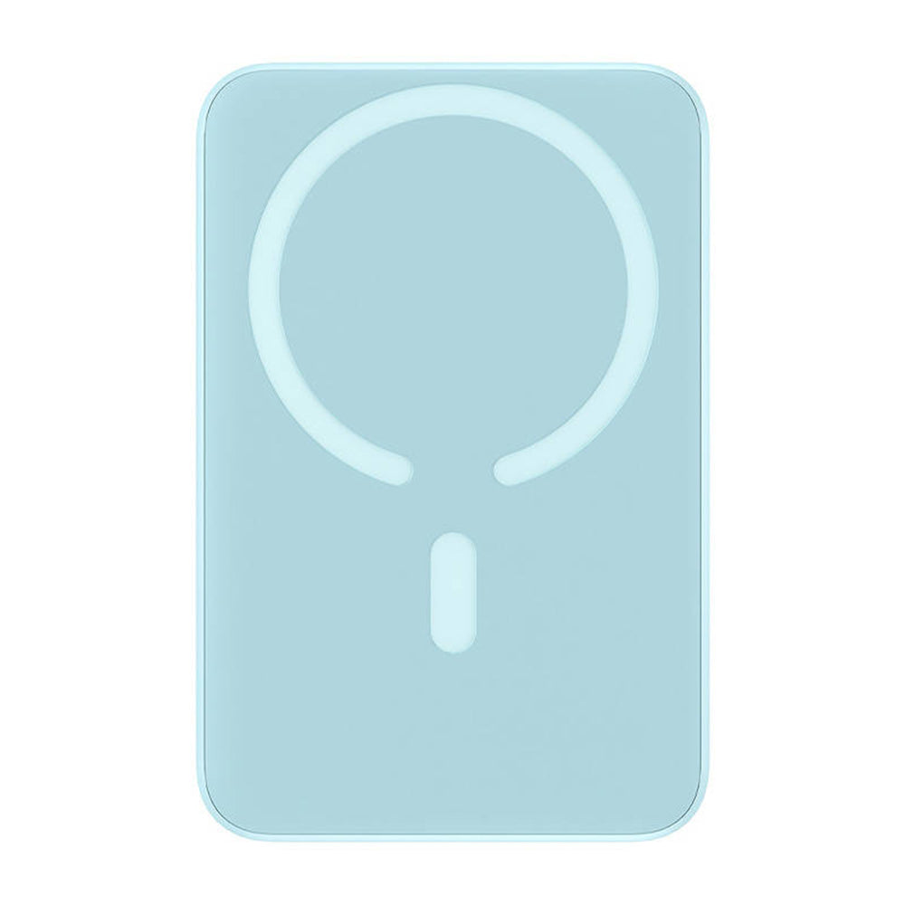 Batteria Esterna Wireless Baseus Magnetic Mini, 10000mAh, 20W, PD + FQI, 1 x QI - 1 x USB-C, Blu PPCX110103