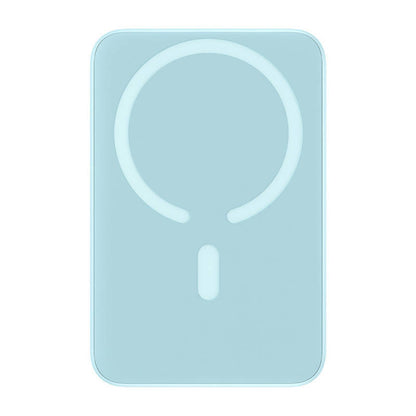 Batteria Esterna Wireless Baseus Magnetic Mini, 10000mAh, 20W, PD + FQI, 1 x QI - 1 x USB-C, Blu PPCX110103