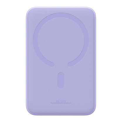 Batteria Esterna Wireless Baseus Magnetic Mini, 20000mAh, 20W, PD + FQI, 1 x QI - 1 x USB-C, Viola PPCX150005