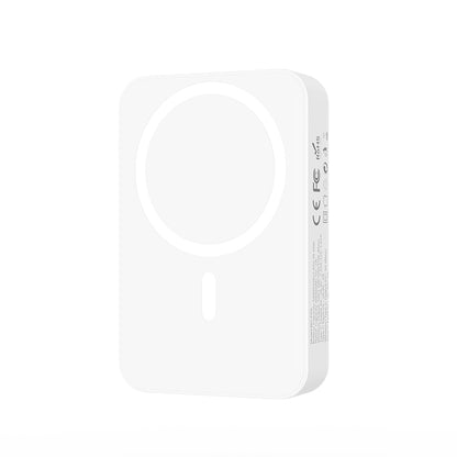 Batteria Esterna Wireless BWOO BO-P59, 10000mAh, 20W, PD + QI, 1 x QI - 1 x USB-C, Bianca