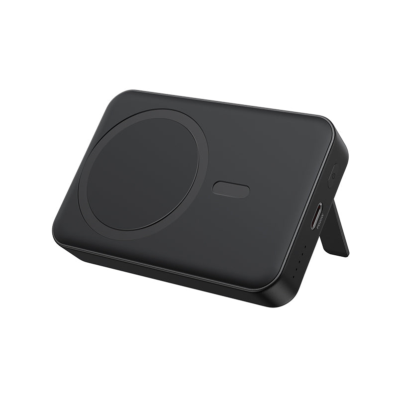Batteria Esterna Wireless BWOO BO-P59, 10000mAh, 20W, PD + FQI, 1 x QI - 1 x USB-C, Nera