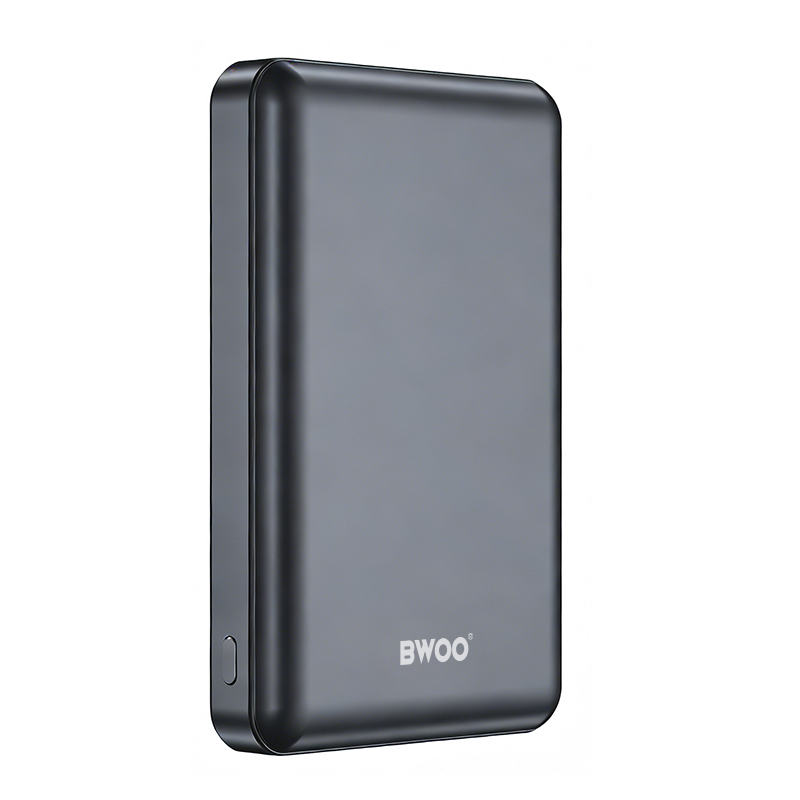 Batteria Esterna Wireless BWOO BO-P82, 10000mAh, 22.5W, PD + FQI, 1 x QI - 1 x USB-C, Grigio