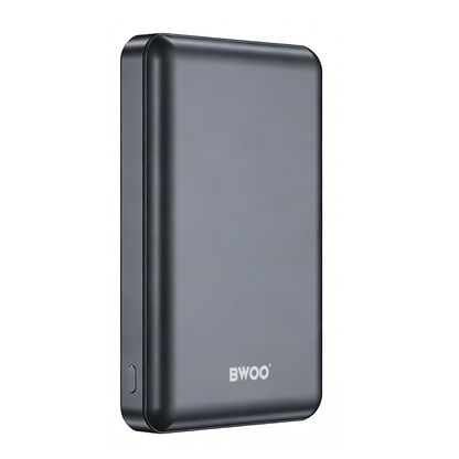 Batteria Esterna Wireless BWOO BO-P82, 10000mAh, 22.5W, PD + FQI, 1 x QI - 1 x USB-C, Grigio