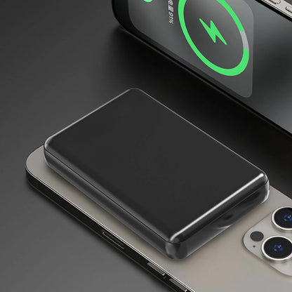 Batteria Esterna Wireless Dudao K14S, 5000mAh, 20W, QC + PD + FQI, 1 x QI - 1 x USB-A - 1 x USB-C, Nera