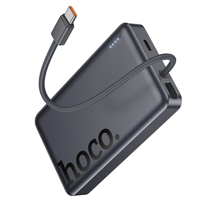 Batteria Esterna Wireless HOCO Q44, 10000mAh, 20W, PD + FQI, 1 x QI - 2 x USB-C, Grigio