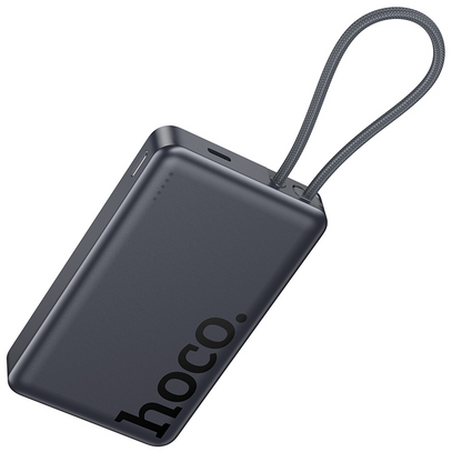 Batteria Esterna Wireless HOCO Q44, 10000mAh, 20W, PD + FQI, 1 x QI - 2 x USB-C, Grigio