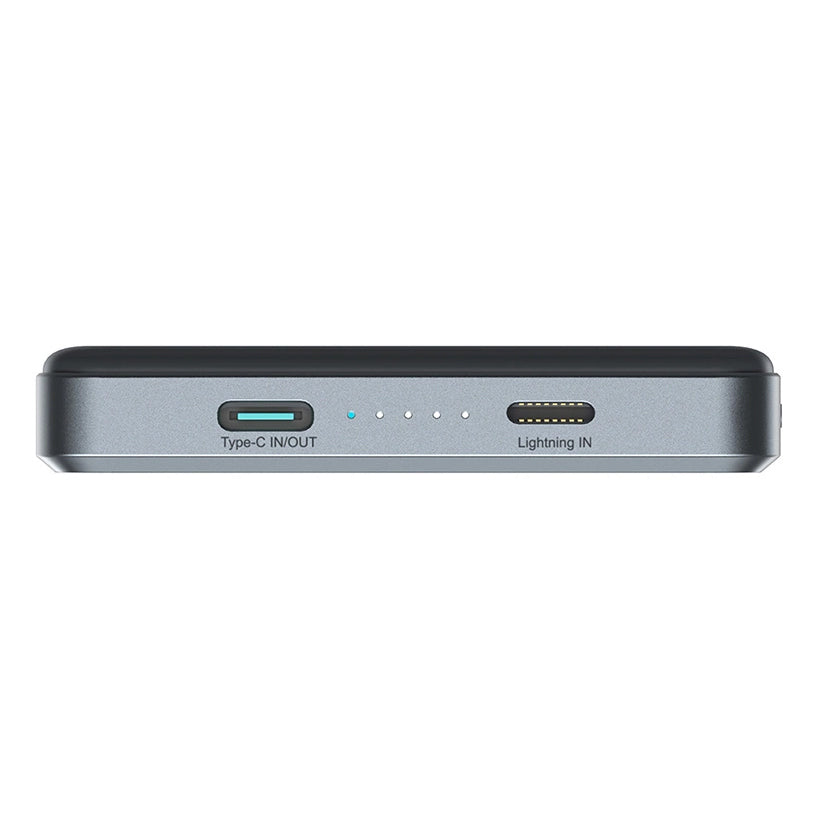 Batteria Esterna Wireless Joyroom JR-PBM08 Pro, 10000mAh, 20W, PD + FQI, 1 x QI - 1 x USB-C, Grigio