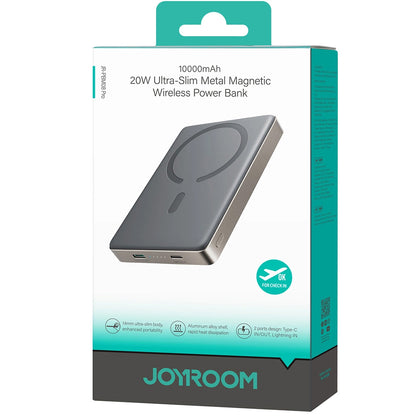 Batteria Esterna Wireless Joyroom JR-PBM08 Pro, 10000mAh, 20W, PD + FQI, 1 x QI - 1 x USB-C, Beige