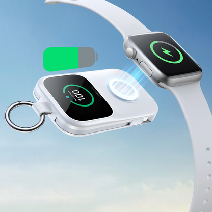 Batteria Esterna Wireless Joyroom JR-W19, 5000mAh, 20W, QC + PD, 1 x Lightning - 1 x QI - 2 x USB-C, Bianca