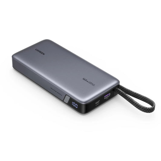 Batteria Esterna UGREEN PB726 (55995B), 25000mAh, 165W, QC + PD, 1 x USB-A - 3 x USB-C, Grigio