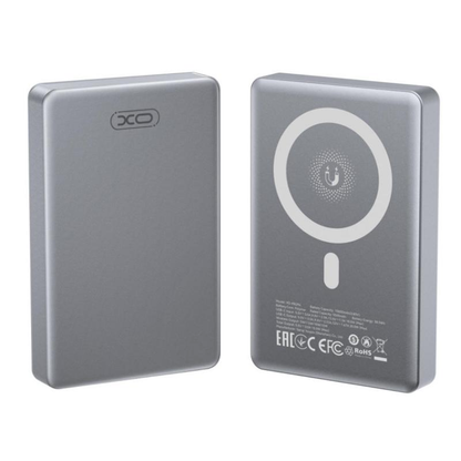 Batteria Esterna Wireless XO Design PR294, 10000mAh, 20W, PD + FQI, 1 x QI - 1 x USB-C, Grigio
