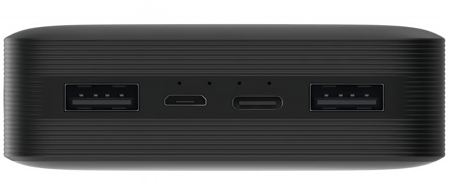 Batteria Esterna Xiaomi, 20000mAh, 18W, QC, 2 x USB-A, Nera PB200LZM