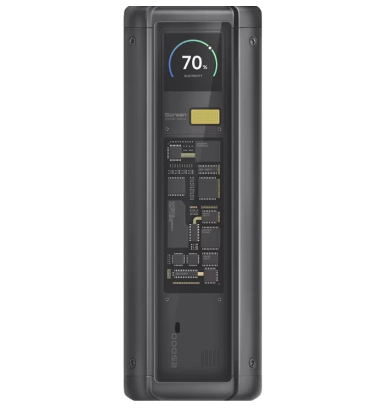 Batteria Esterna Xiaomi HyperCharge, 25000mAh, 212W, QC + PD, 1 x USB-A - 2 x USB-C, Nera BHR9970GL