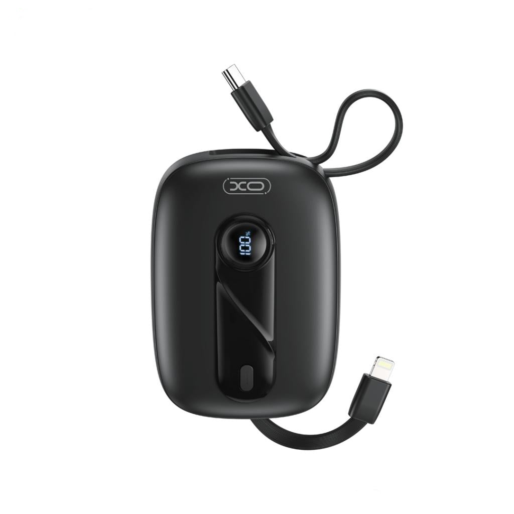Batteria Esterna XO Design PR246, 10000mAh, 22.5W, PD, 1 x Lightning - 2 x USB-C, Nera