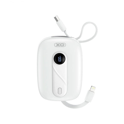 Batteria Esterna XO Design PR246, 10000mAh, 22.5W, PD, 1 x Lightning - 2 x USB-C, Bianca