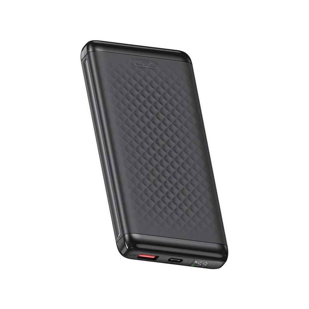 Batteria Esterna XO Design PB308, 10000mAh, 22.5W, QC + PD, 1 x USB-A - 1 x USB-C, Nera
