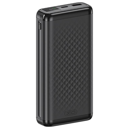 Batteria Esterna XO Design PB309, 20000mAh, 22.5W, QC + PD, 1 x USB-A - 1 x USB-C, Nera
