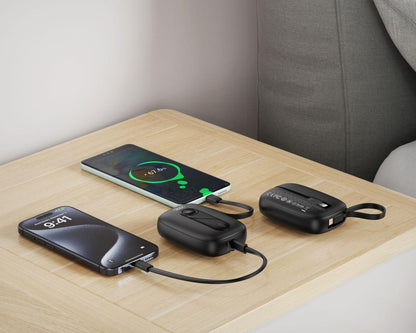 Batteria Esterna XO Design PR246, 10000mAh, 22.5W, PD, 1 x Lightning - 2 x USB-C, Nera