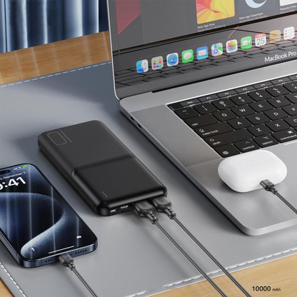 Batteria Esterna XO Design PR251, 10000mAh, 10W, 2 x USB-A, Nera
