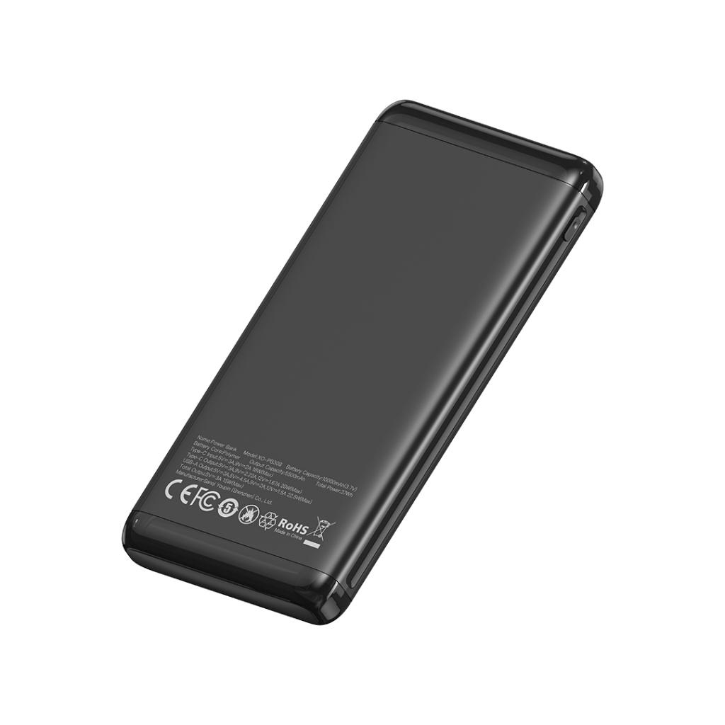 Batteria Esterna XO Design PB308, 10000mAh, 22.5W, QC + PD, 1 x USB-A - 1 x USB-C, Nera