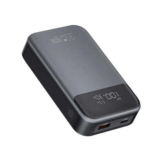 Batteria Esterna XO Design PR232, 10000mAh, 33W, QC + PD, 1 x USB-A - 1 x USB-C, Nera