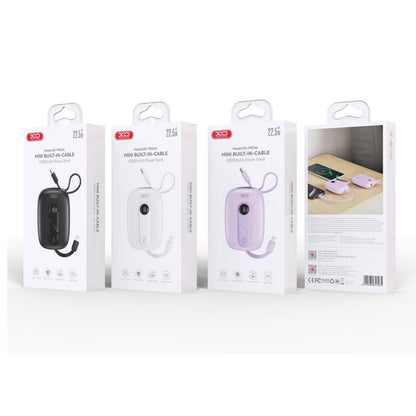 Batteria Esterna XO Design PR246, 10000mAh, 22.5W, PD, 1 x Lightning - 2 x USB-C, Viola