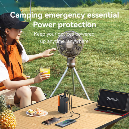 Batteria Esterna Yesido YP62, 30000mAh, 22.5W, QC + PD, 2 x USB-A - 2 x USB-C, Nera
