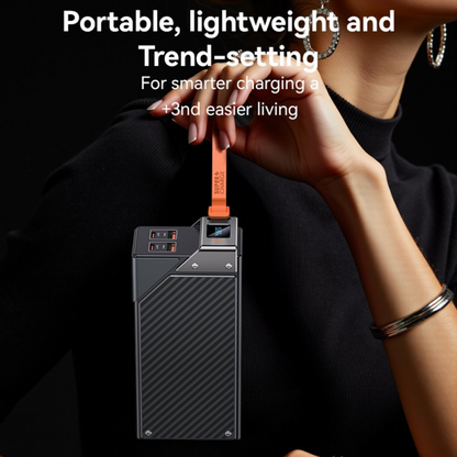 Batteria Esterna Yesido YP62, 30000mAh, 22.5W, QC + PD, 2 x USB-A - 2 x USB-C, Nera