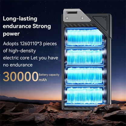 Batteria Esterna Yesido YP62, 30000mAh, 22.5W, QC + PD, 2 x USB-A - 2 x USB-C, Nera