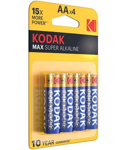 Batteria Kodak Max Alkaline, AA / LR6, Set 4 pezzi EKSTD30952867P4