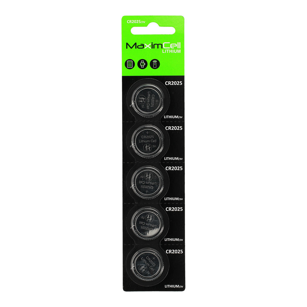 Batteria MaximCell, CR2025, Set 5 pezzi