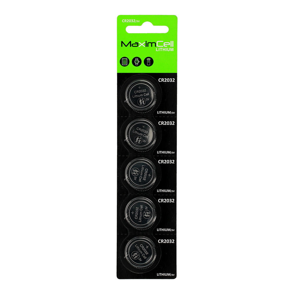 Batteria MaximCell, CR2032, Set 5 pezzi