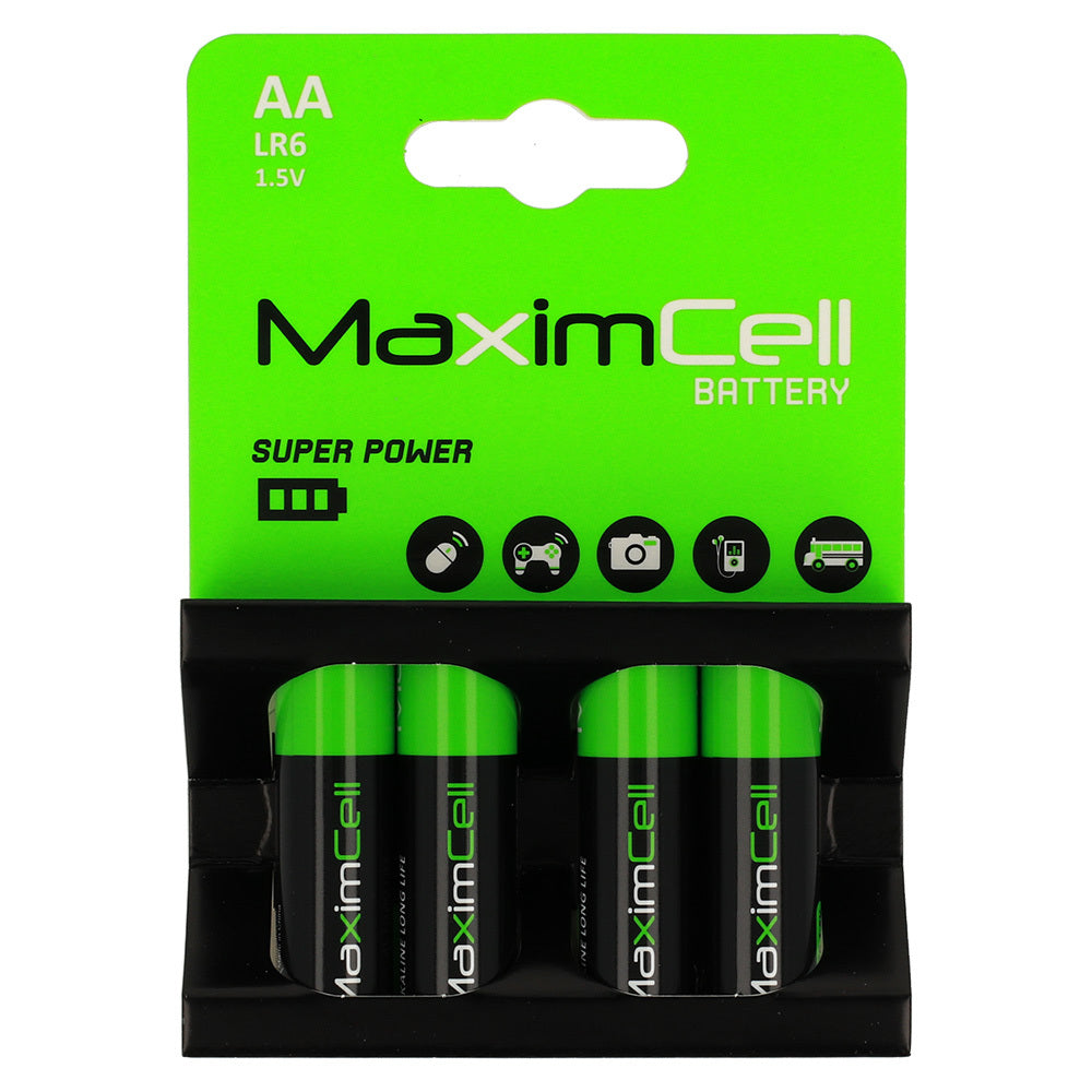 Batteria MaximCell Super Power, AA / LR6, Set da 4 pezzi
