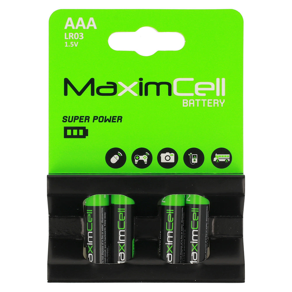 Batteria MaximCell Super Power, AAA / LR3, Set da 4 pezzi