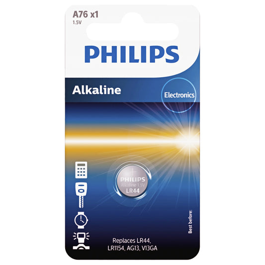 Batteria Philips, V13GA / LR44 Phil-A76/01B