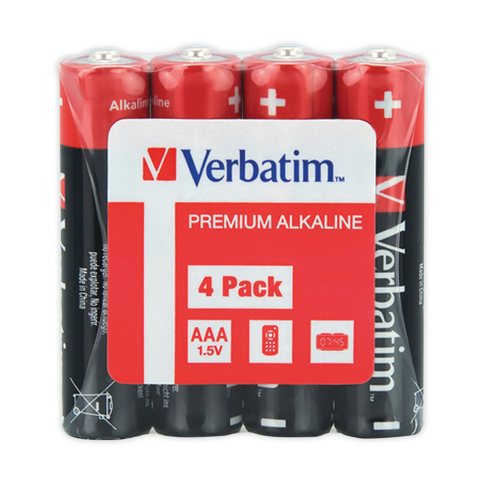Batteria Verbatim Premium, AAA / LR3, Set 4 pezzi 49500