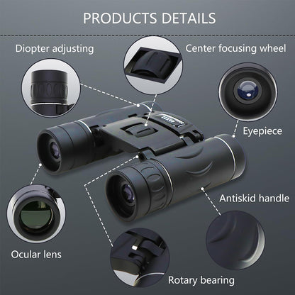 Binocolo Techsuit BN2, 40x, 22mm, Nero