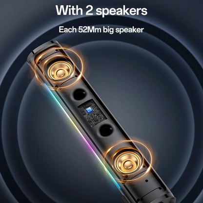 Cassa Bluetooth Yesido YSW27, 10W, RGB, Nera