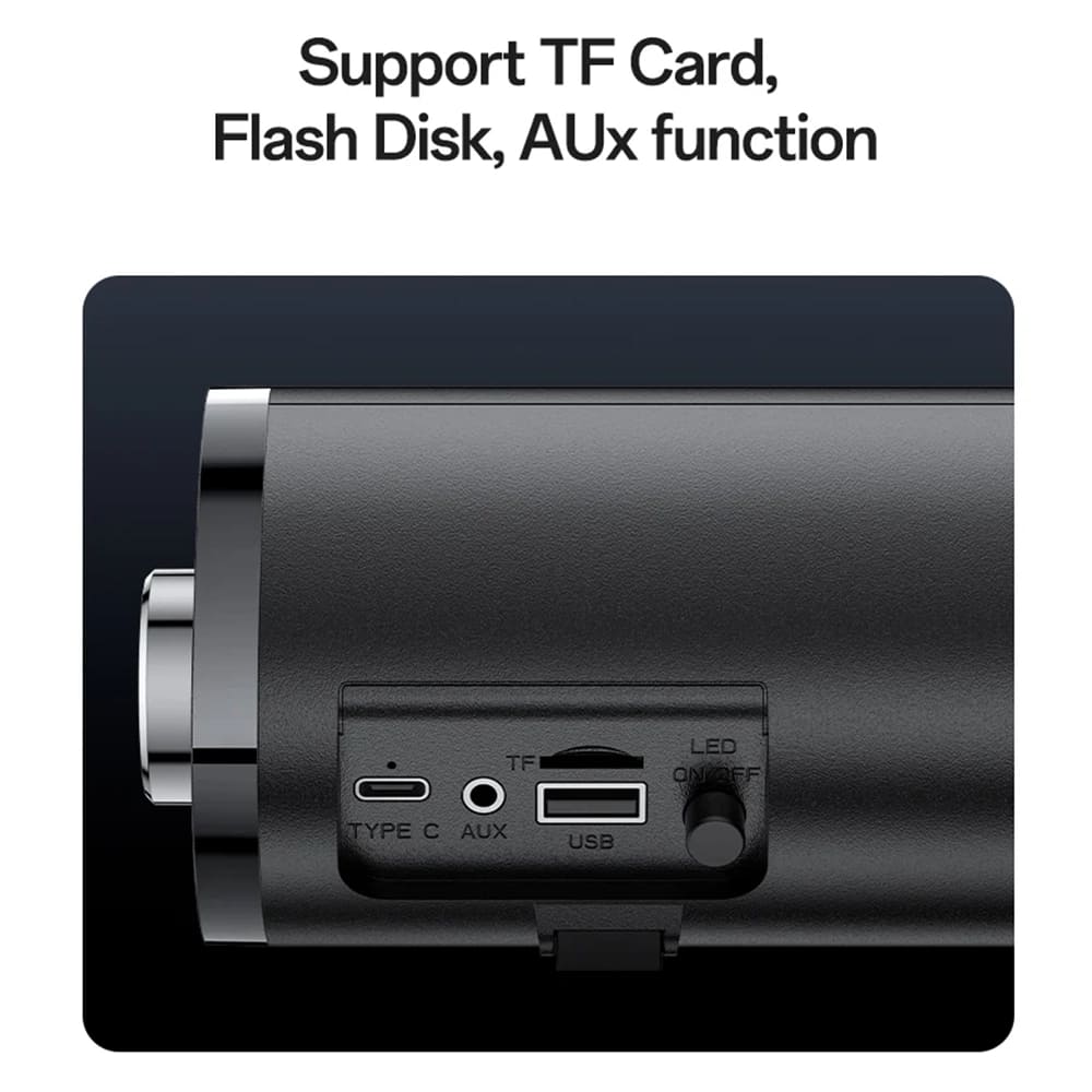 Cassa Bluetooth Yesido YSW27, 10W, RGB, Nera