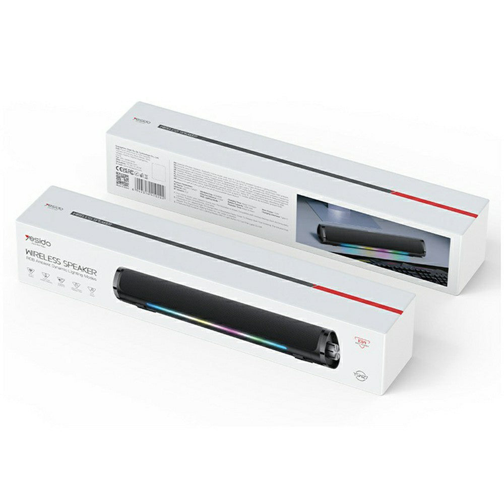 Cassa Bluetooth Yesido YSW27, 10W, RGB, Nera