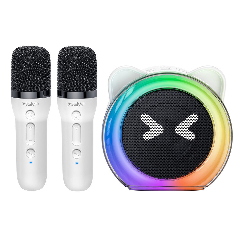 Cassa Bluetooth Yesido YSW36 Kids, 5W, Karaoke, Bianca