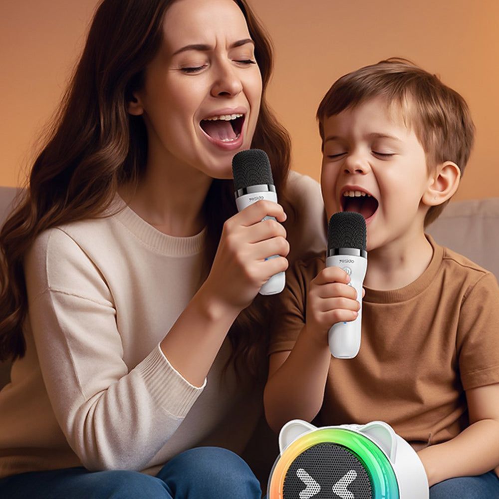 Cassa Bluetooth Yesido YSW36 Kids, 5W, Karaoke, Bianca