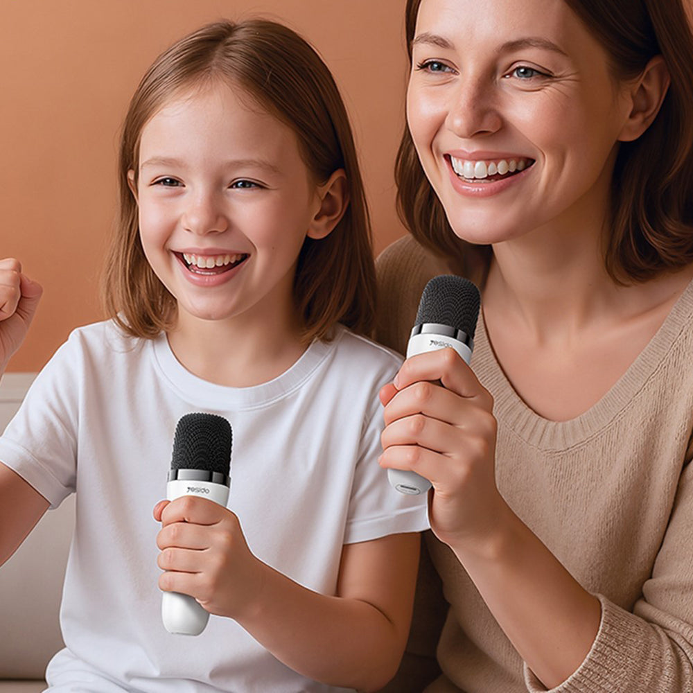 Cassa Bluetooth Yesido YSW36 Kids, 5W, Karaoke, Bianca