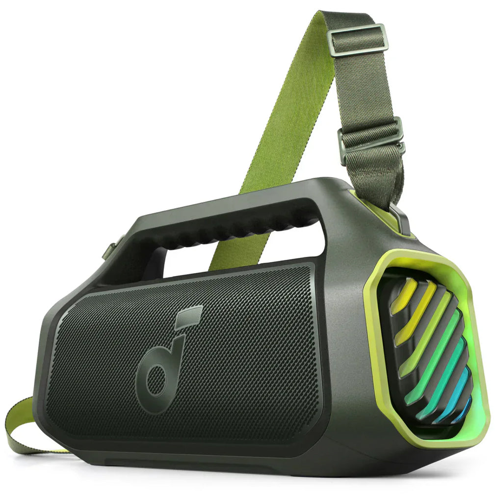 Cassa Portatile Bluetooth Anker SoundCore Boom 2 Plus, 140W, TWS, RGB, Impermeabile, Verde A3134061